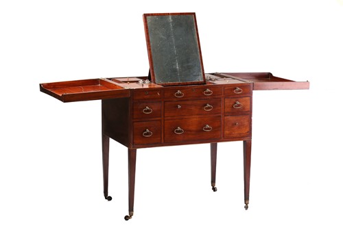 Lot 278 - A George III mahogany Gentleman's fold-out...