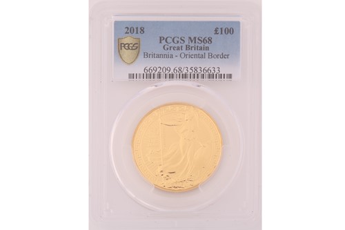 Lot 365 - A 2018 Royal Mint Britannia (Oriental border)...