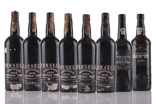 Lot 361 - Six 75cl bottles of Fonseca Guimaraens 1972...