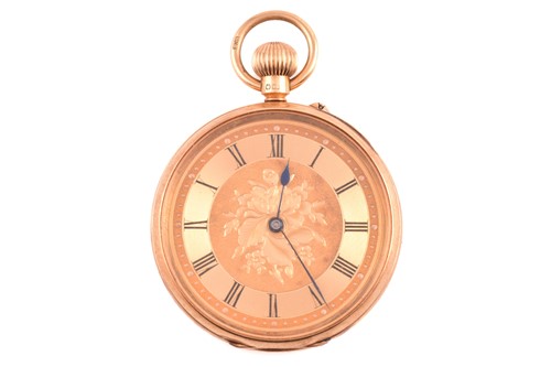 Lot 387 - An Edwardian pocket watch, with a keyless...