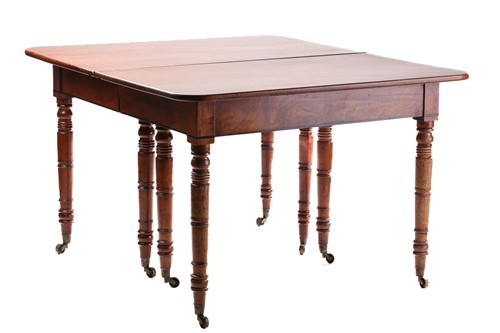 Lot 262 - A George IV ebony strung mahogany extending...
