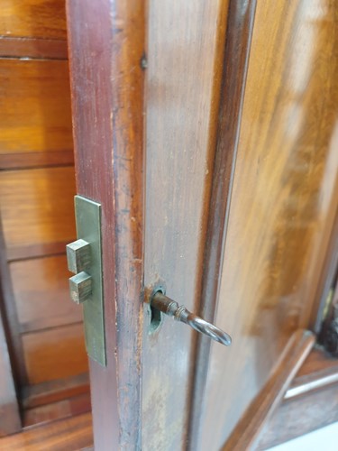 Lot 114 - A Victorian figured mahogany collectors...