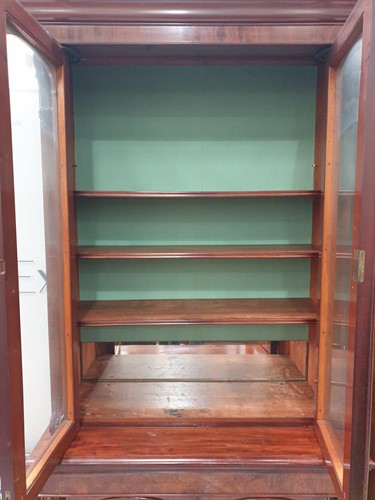 Lot 114 - A Victorian figured mahogany collectors...
