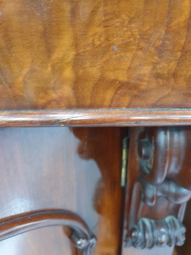 Lot 114 - A Victorian figured mahogany collectors...
