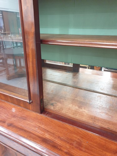 Lot 114 - A Victorian figured mahogany collectors...