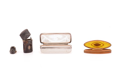 Lot 286 - A Victorian silver and cut glass toothpick box,...