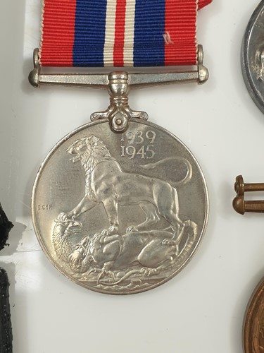 Lot 182 - A WWI medal group to Lt. T B Pugh (R.N.R),...