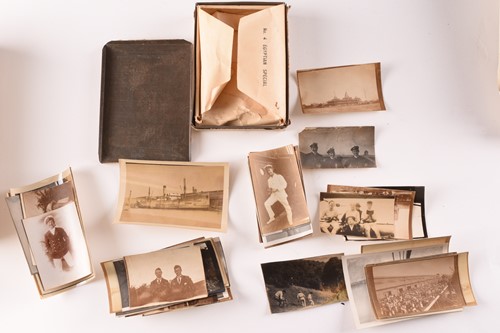 Lot 182 - A WWI medal group to Lt. T B Pugh (R.N.R),...