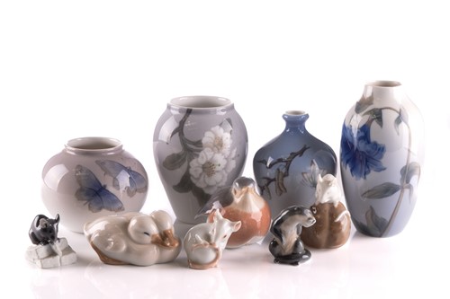 Lot 344 - A small collection of Royal Copenhagen and...