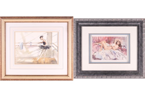 Lot 63 - Gordon King (b.1939) British, 'At the Barre',...