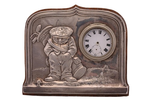 Lot 460 - Of golfing interest, an Edwardian silver...