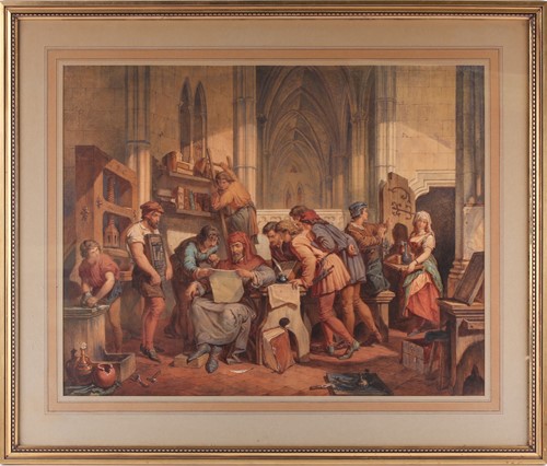 Lot 57 - Late 19th century English school, medieval...