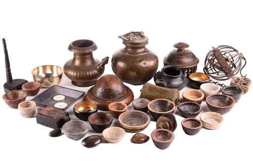 Lot 80 - An Indian Kamandal with short spout and...