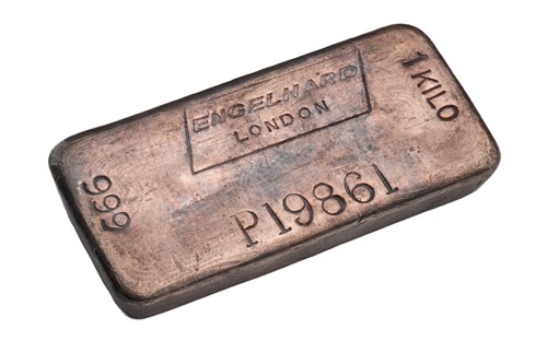 Lot 427 - An Engelhard, London, 1 Kilo ingot, marked 999...