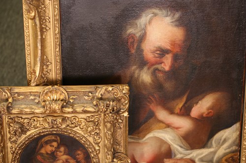 Lot 29 - 19th century school, 'Simeon with the infant...