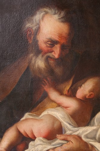 Lot 29 - 19th century school, 'Simeon with the infant...