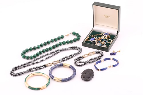 Lot 90 - A collection of jewellery made from decorative...