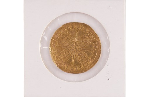 Lot 297 - Charles II (1660-1685): 1673 gold Guinea,...