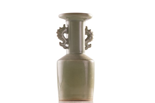 Lot 81 - A Chinese longquan celadon vase of mallet form,...