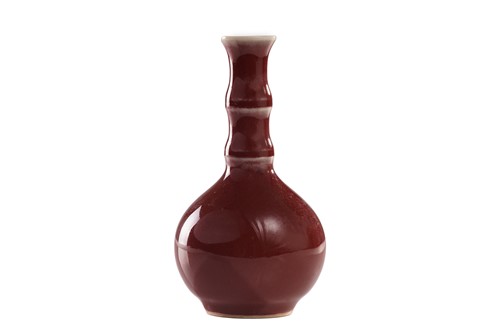 Lot 89 - A Chinese small sang de boeuf bottle vase,...