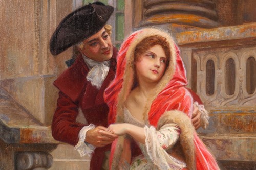 Lot 21 - Jules Giradet (1856-1938) French, 'The Wedding'...
