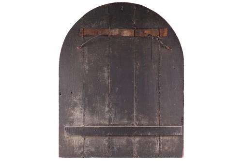 Lot 177 - A folk art 'Lord Nelson' arched topped inn...