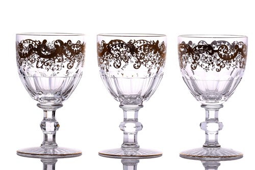 Lot 234 - Saint Louis: a set of six small Trianon...