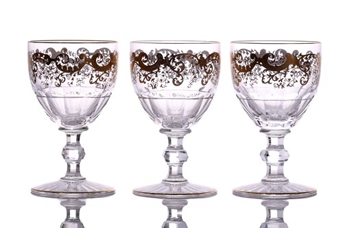 Lot 234 - Saint Louis: a set of six small Trianon...