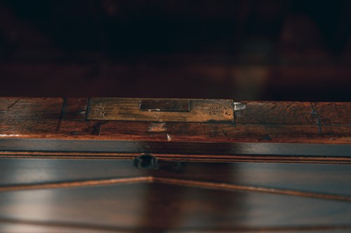 Lot 157 - A George IV mahogany secretaire bookcase with...