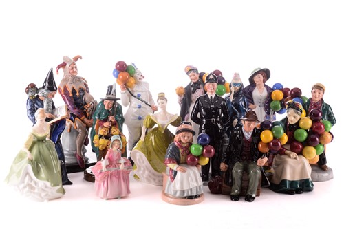 Lot 224 - A large collection of Royal Doulton figures,...