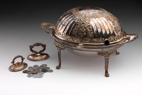 Lot 326 - An early 20th-century epns roll over breakfast...