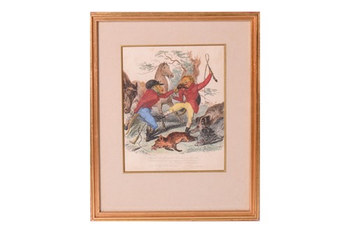 Lot 50 - A group of sixteen Georgian coloured...
