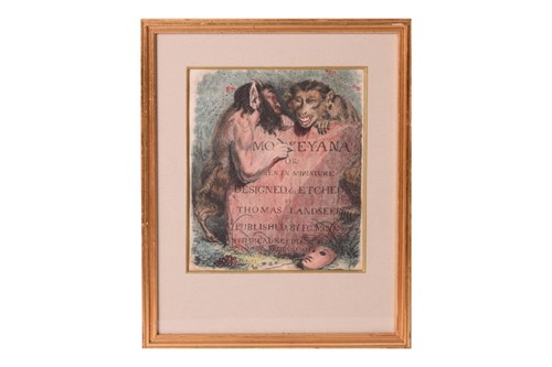 Lot 50 - A group of sixteen Georgian coloured...