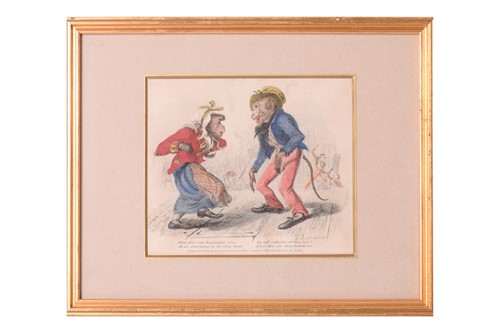 Lot 50 - A group of sixteen Georgian coloured...