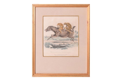 Lot 50 - A group of sixteen Georgian coloured...