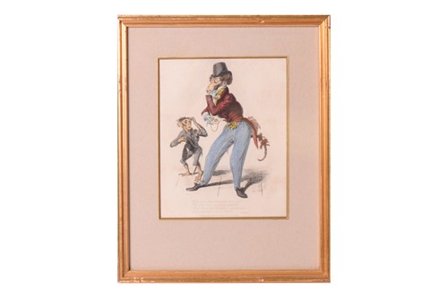 Lot 50 - A group of sixteen Georgian coloured...