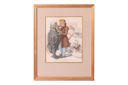 Lot 50 - A group of sixteen Georgian coloured...