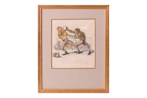 Lot 50 - A group of sixteen Georgian coloured...