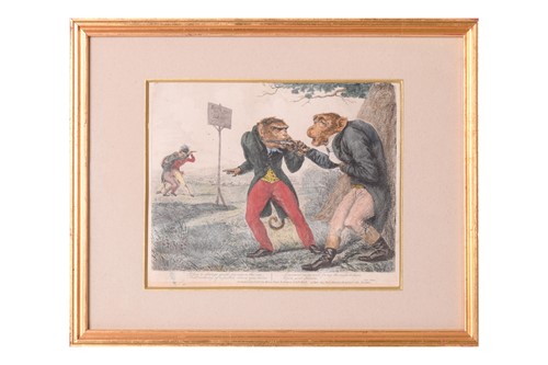 Lot 50 - A group of sixteen Georgian coloured...