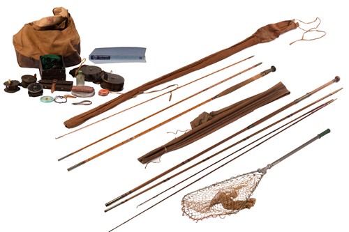 Lot 191 - A collection of vintage fishing equipment...