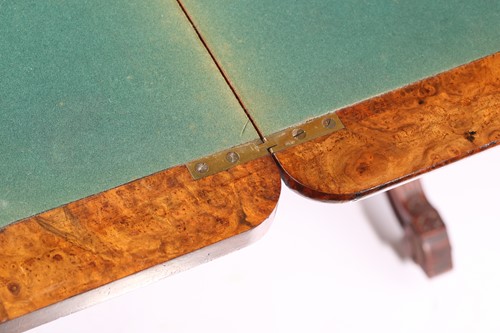 Lot 120 - A Victorian rectangular figured burr walnut...