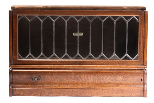 Lot 123 - A pair of Globe Wernicke four-section modular...