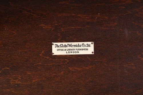 Lot 123 - A pair of Globe Wernicke four-section modular...