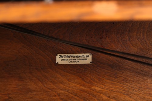 Lot 123 - A pair of Globe Wernicke four-section modular...