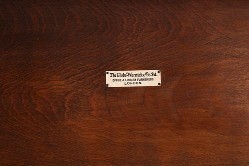 Lot 123 - A pair of Globe Wernicke four-section modular...