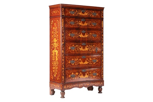 Lot 155 - An early 19th-century Dutch marquetry inlaid...