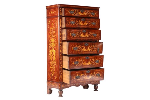 Lot 155 - An early 19th-century Dutch marquetry inlaid...