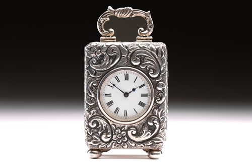 Lot 360 - A late Victorian miniature silver carriage...