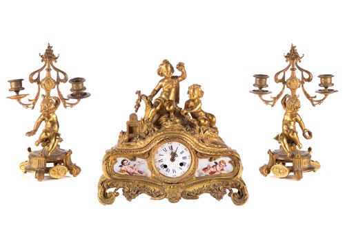 Lot 172 - A late 19th century Henry Marc of Paris 8-day...