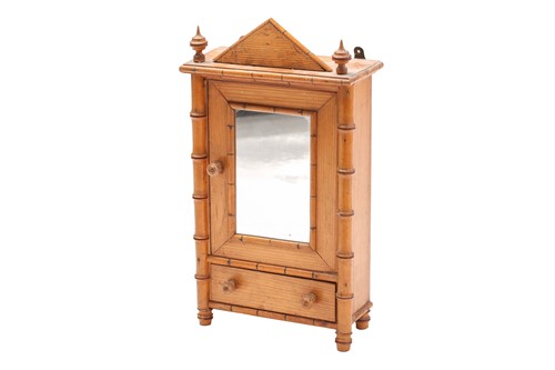 Lot 194 - An Aesthetic Movement period faux bamboo and...